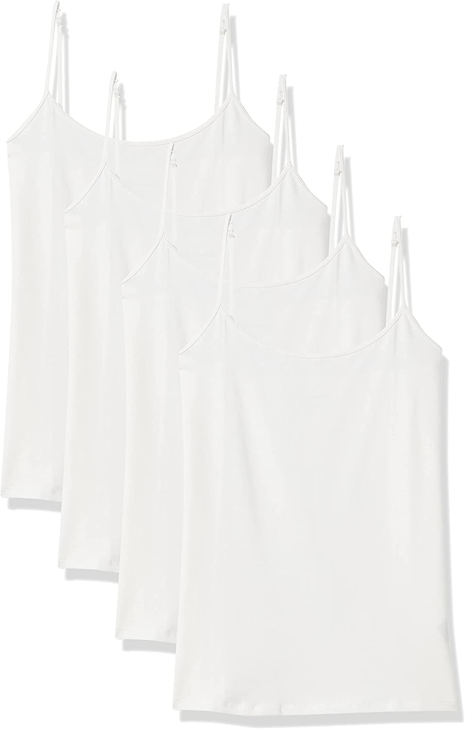 Essentials Women's Slim-Fit Camisole, Pack of 4 - Image 1